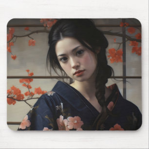 Schönes asiatisches Mädchen Mousepad