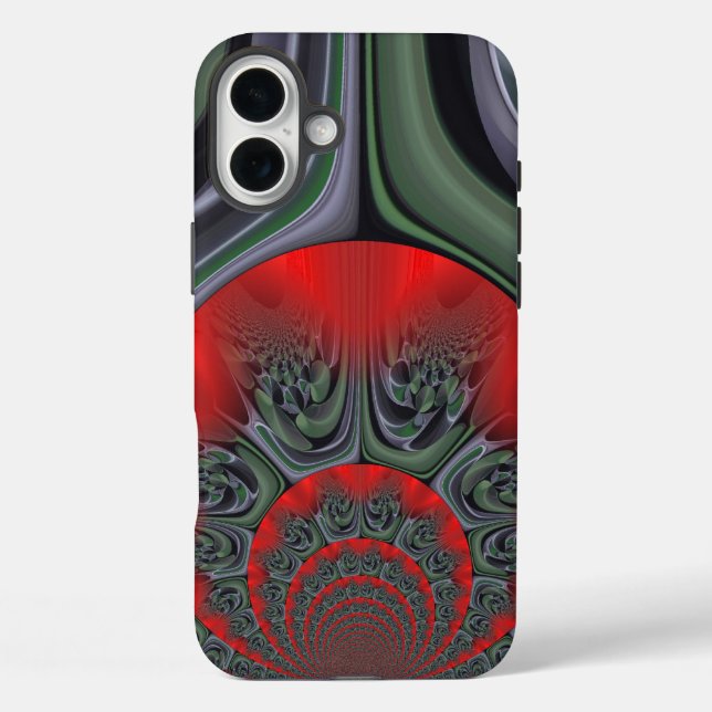Schönes Aurora Muster Art Design iPhone 16 Plus Hülle (Rückseite)