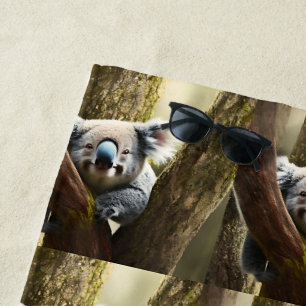 Schönes australisches Koala in Tree, Strandhandtuc Strandtuch