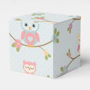 Schönes Baby-Eulen-Muster Geschenkschachtel