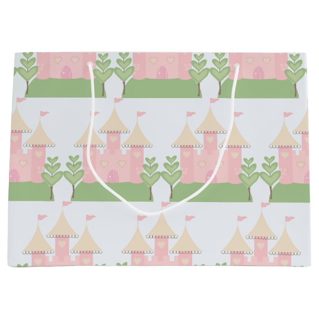 Schönes Baby-Geschenk oder Duschen-Prinzessin Große Geschenktüte (Vorderseite)