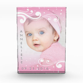 Schönes Baby Girl Foto mit Name und Datum