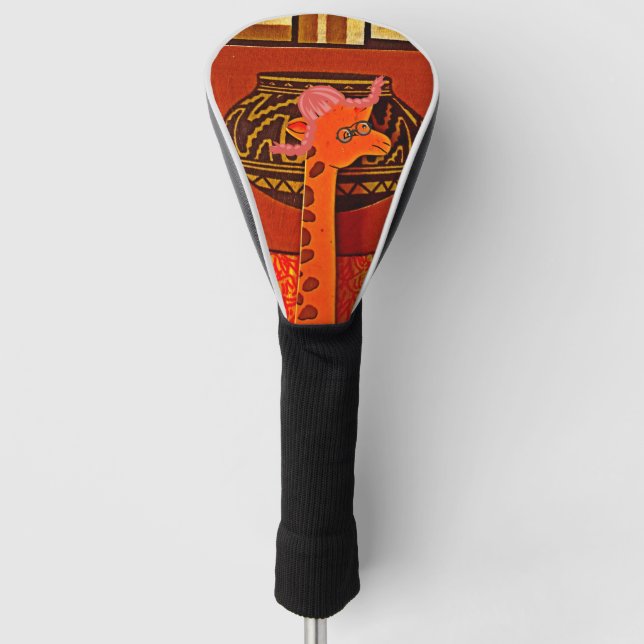 Schönes Baby lustig Girl Giraffe Golf Headcover (Vorderseite)