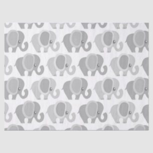 Schönes Baby-neutraler grauer Elefant Seidenpapier