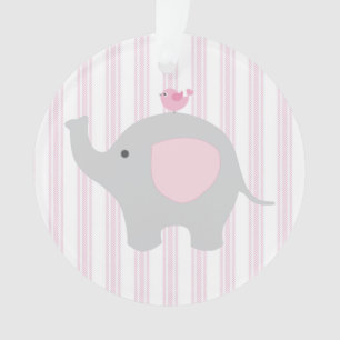 Schönes Baby-rosa Elefant Ornament