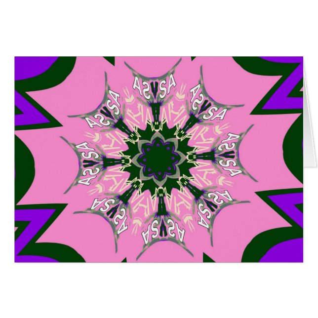Schönes Babypink lila-Schatten-Motiv (Vorderseite (Horizontal))