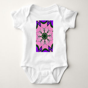 Schönes Babypink lila-Schatten-Motiv Baby Strampler