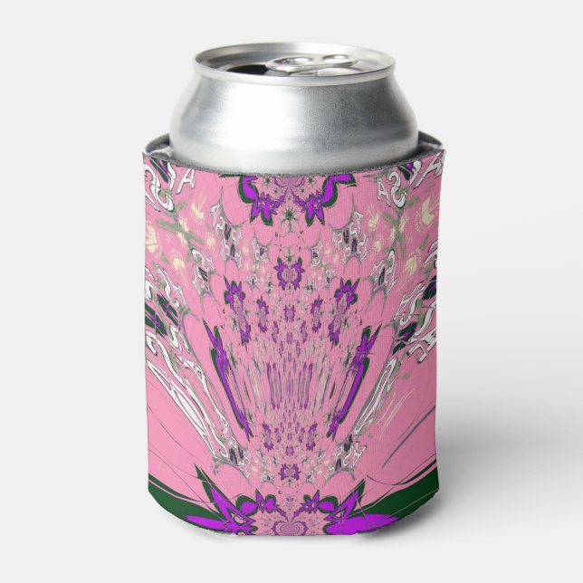 Schönes Babypink-lila-Schatten-Motiv Dosenkühler (Kanne Vorderseite)