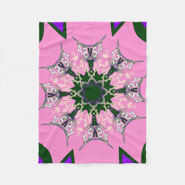 Schönes Babypink-lila-Schatten-Motiv Fleecedecke (Vorderseite)