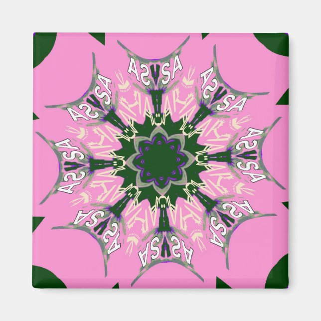 Schönes Babypink-lila-Schatten-Motiv Magnet (Vorne)