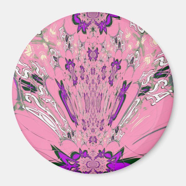Schönes Babypink-lila-Schatten-Motiv Magnet (Vorne)