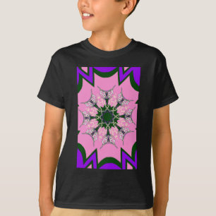 Schönes Babypink lila-Schatten-Motiv T-Shirt