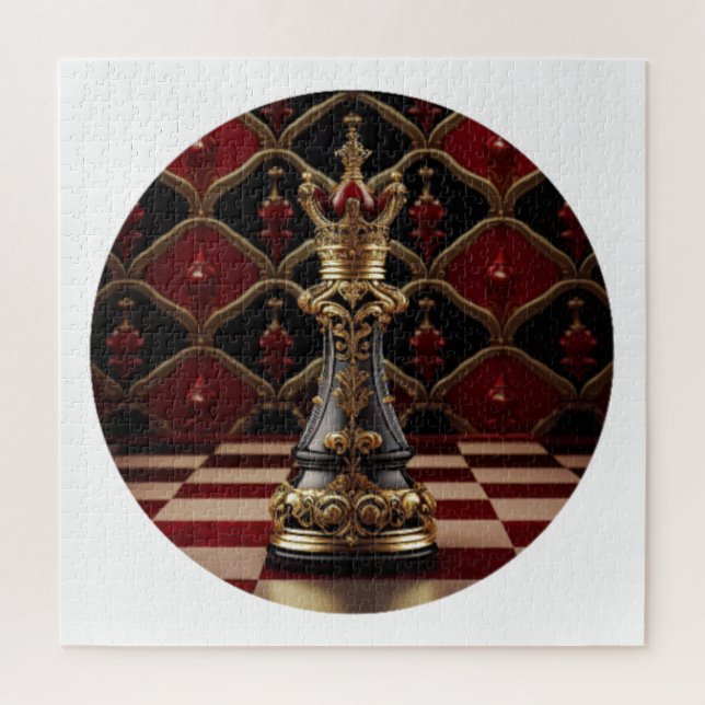 Schönes Barockstil Schachstück - The Queen (Vertikal)