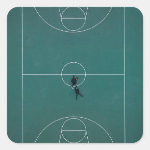 Schönes Basketball-Design Quadratischer Aufkleber