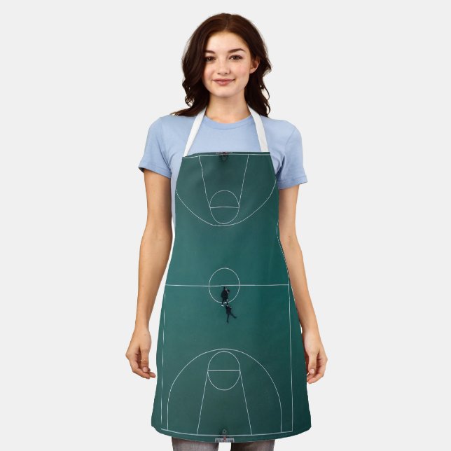 Schönes Basketball-Design Schürze (Getragen)
