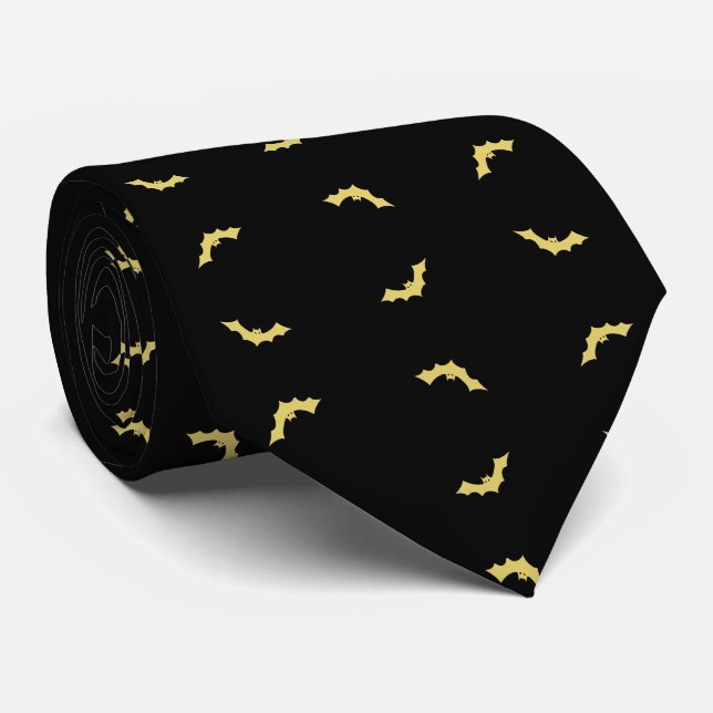 Schönes Bat Necktie von Poet Adiela Akoo Krawatte (Gerollt)