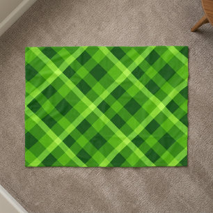 Schönes Baumgrün Kariertes Fleece Blanket