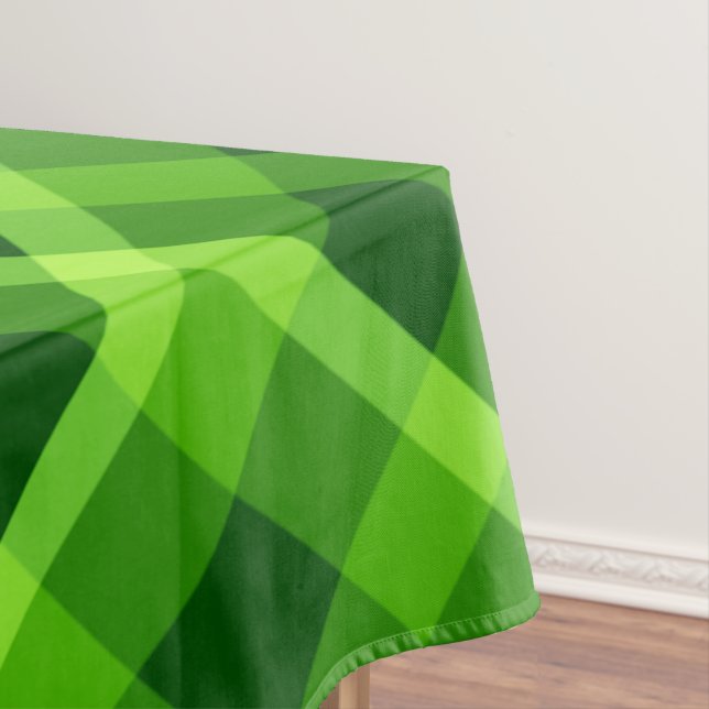 Schönes Baumgrün, Kariertes Medium Tablecloth Tischdecke (Beispiel)