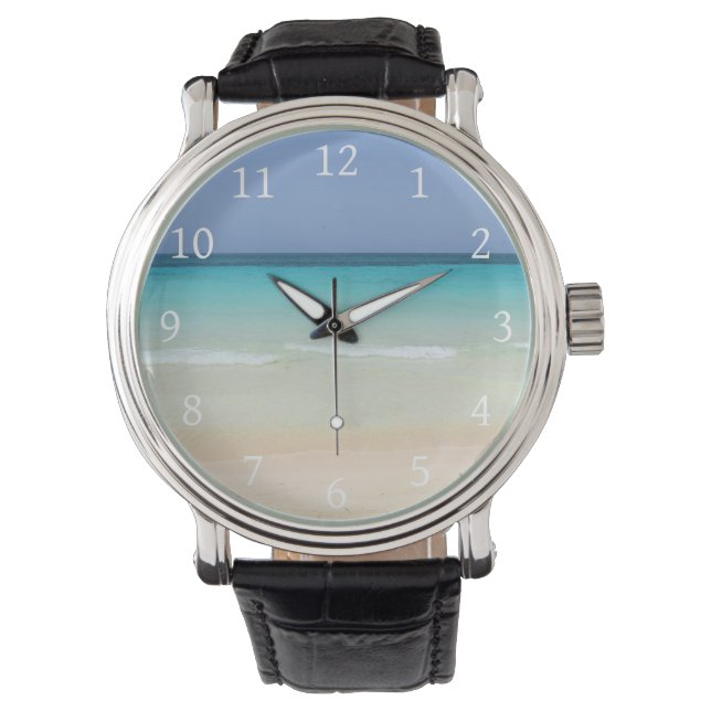Schönes Beach Foto 197 Armbanduhr (Vorderseite)