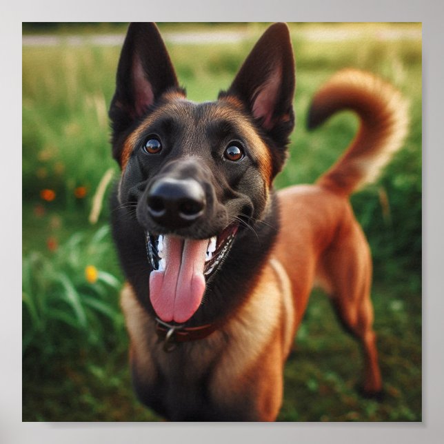schönes belgisches Malinois Poster (Vorne)