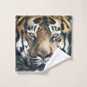 Schönes Bengalisches Tiger Face Foto Badhandtuch Set