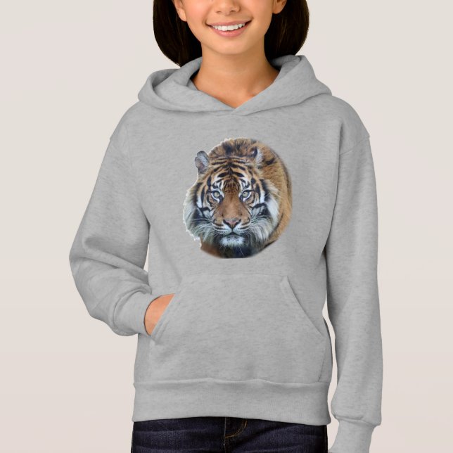 Schönes Bengalisches Tiger Face Foto Hoodie (Vorderseite)