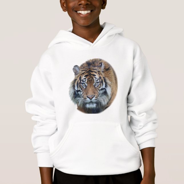Schönes Bengalisches Tiger Face Foto Hoodie (Vorderseite)
