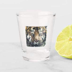 Schönes Bengalisches Tiger Face Foto Schnapsglas