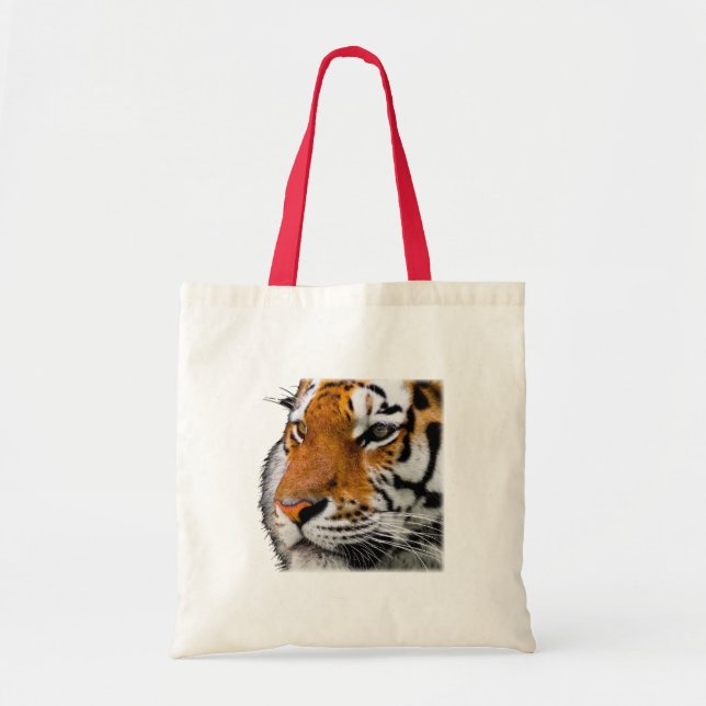 Schönes Bengalisches Tiger Face Foto Tragetasche (Vorne)