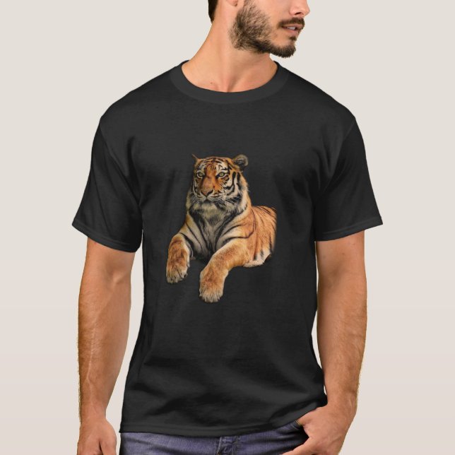 Schönes Bengalisches Tiger Face & Paws Foto T - Sh T-Shirt (Vorderseite)