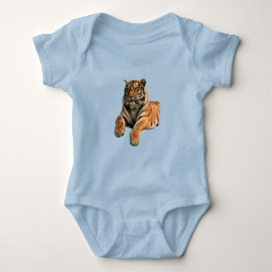 Schönes Bengalisches Tiger-Foto Baby Strampler