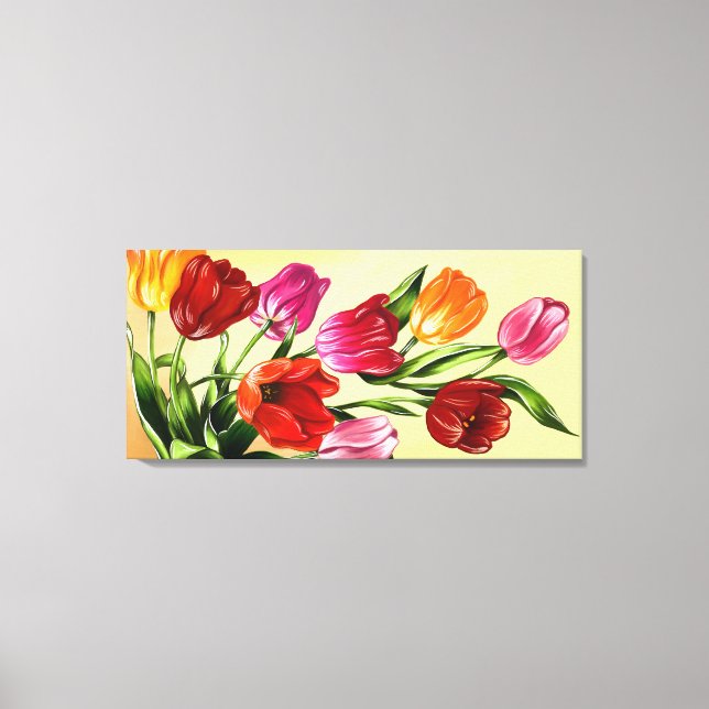 Schönes Bild von Tulips Leinwanddruck (Vorderseite)