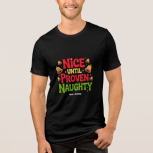 Schönes bis bewiesen lustiges Weihnachtsdesign fre Tri-Blend Shirt