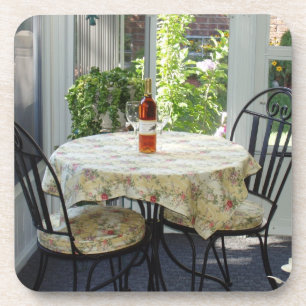 Schönes Bistro Tischgarten Landschaft Untersetzer