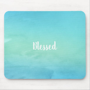 Schönes Blau gesegnet - individuell einstellbar Mousepad