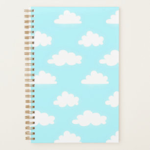 Schönes Blau Himmel Druck Notizbuch Planer