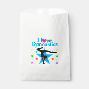 SCHÖNES BLAU I LIEBE GYMNASTICS DESIGN GESCHENKTÜTCHEN