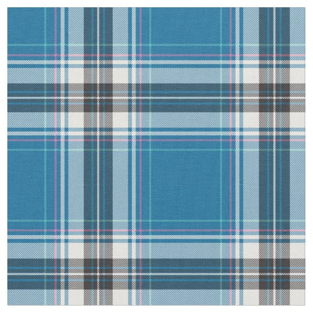 Schönes Blau Kariert Stoff (Nahaufnahme)