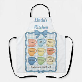 Schönes blaues Design Schürze