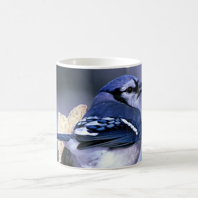 Schönes blaues Jay Kaffeetasse (Mittel)