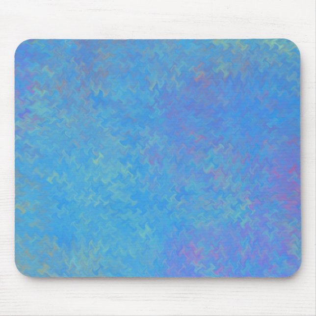 Schönes blaues Marmorpapier-Look Mousepad (Vorne)