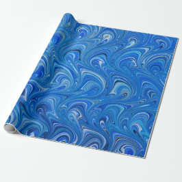 Schönes blaues Wrapping Paper Geschenkpapier