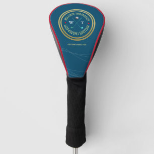 schönes BLUE Logo für einen Golfspieler Golf Headcover