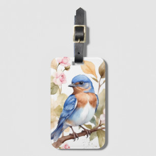 Schönes Bluebird Wasserfarbenbild Gepäckanhänger