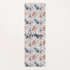 Schönes Blume-Muster Yogamatte