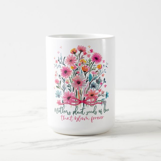 Schönes Blumen-Muttertag Kaffeetasse (Mittel)