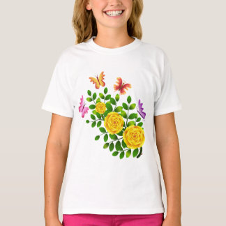 Schönes Blumen T-Shirt 