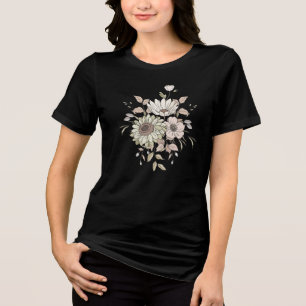 Schönes Blumenblüten-T-Shirt Tri-Blend Shirt