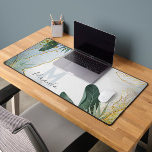 Schönes Blumendesign - personalisieren Schreibtischunterlage