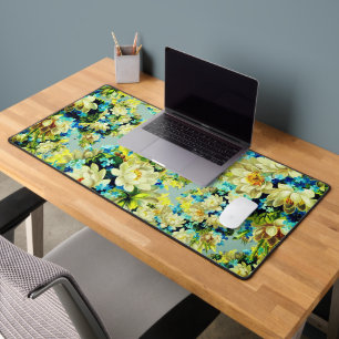 Schönes Blumendesign - Schreibtisch matt Schreibtischunterlage